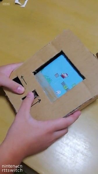 日本小学生打造自家纸壳版马里奥游戏