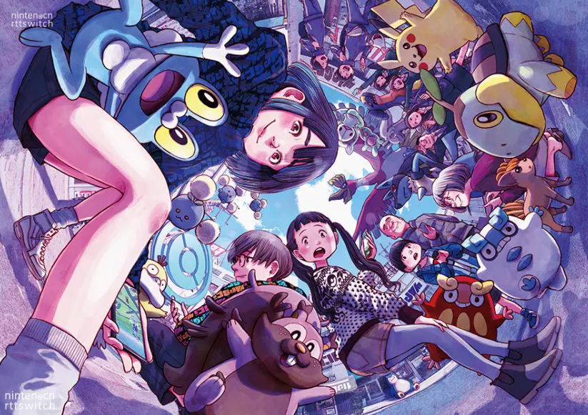 《宝可梦GO》五周年纪念原画图