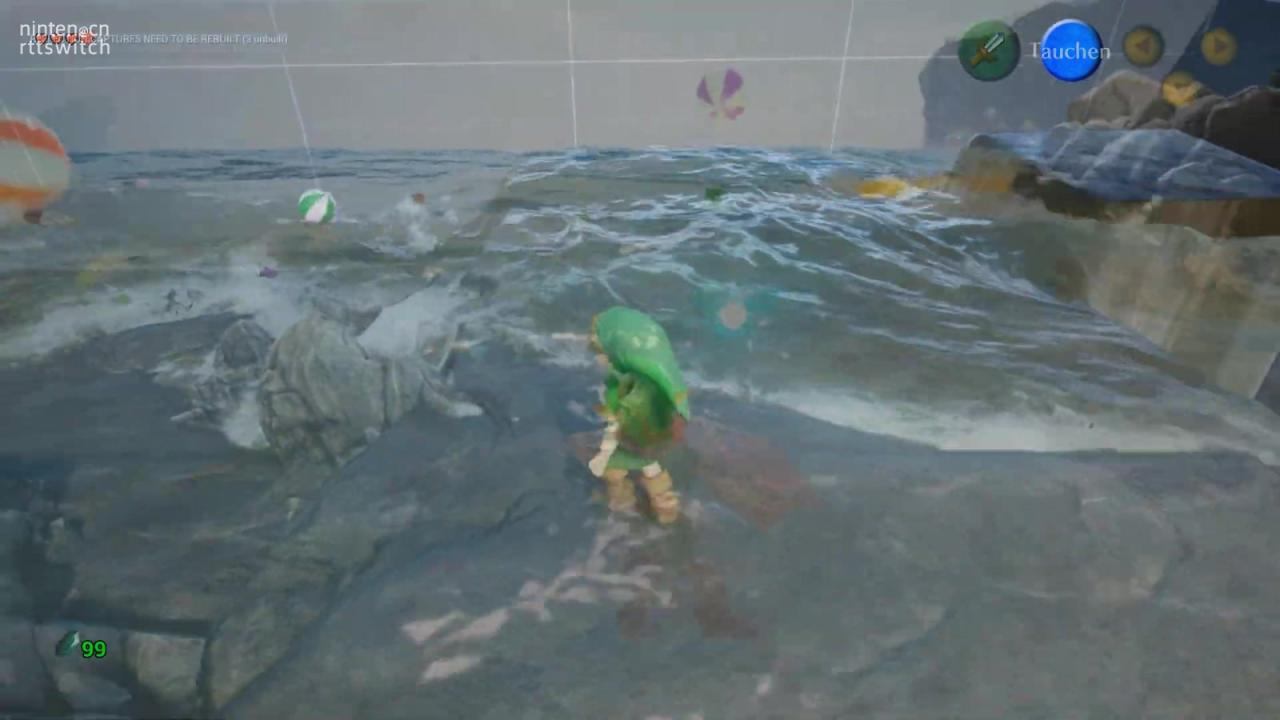 虚幻5《塞尔达传说时之笛》项目展示惊人水面效果