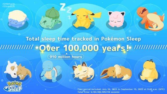 《宝可梦睡觉》玩家已累计睡10.5万年