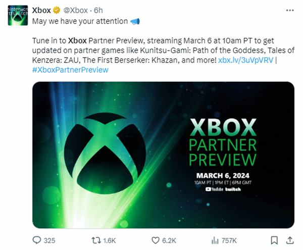 Xbox也开第三方发布会！多款新作预告片亮相