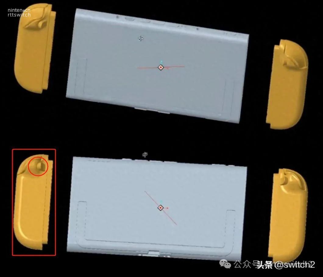 switch2疑似最终建模图曝光！手柄磁吸拆卸实锤、屏幕大黑框小变窄