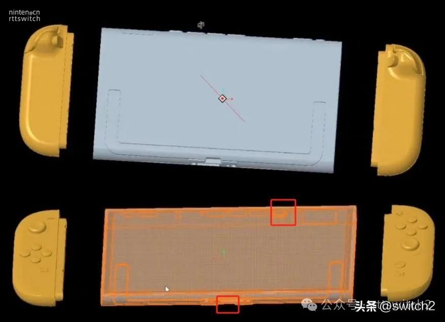 switch2疑似最终建模图曝光！手柄磁吸拆卸实锤、屏幕大黑框小变窄